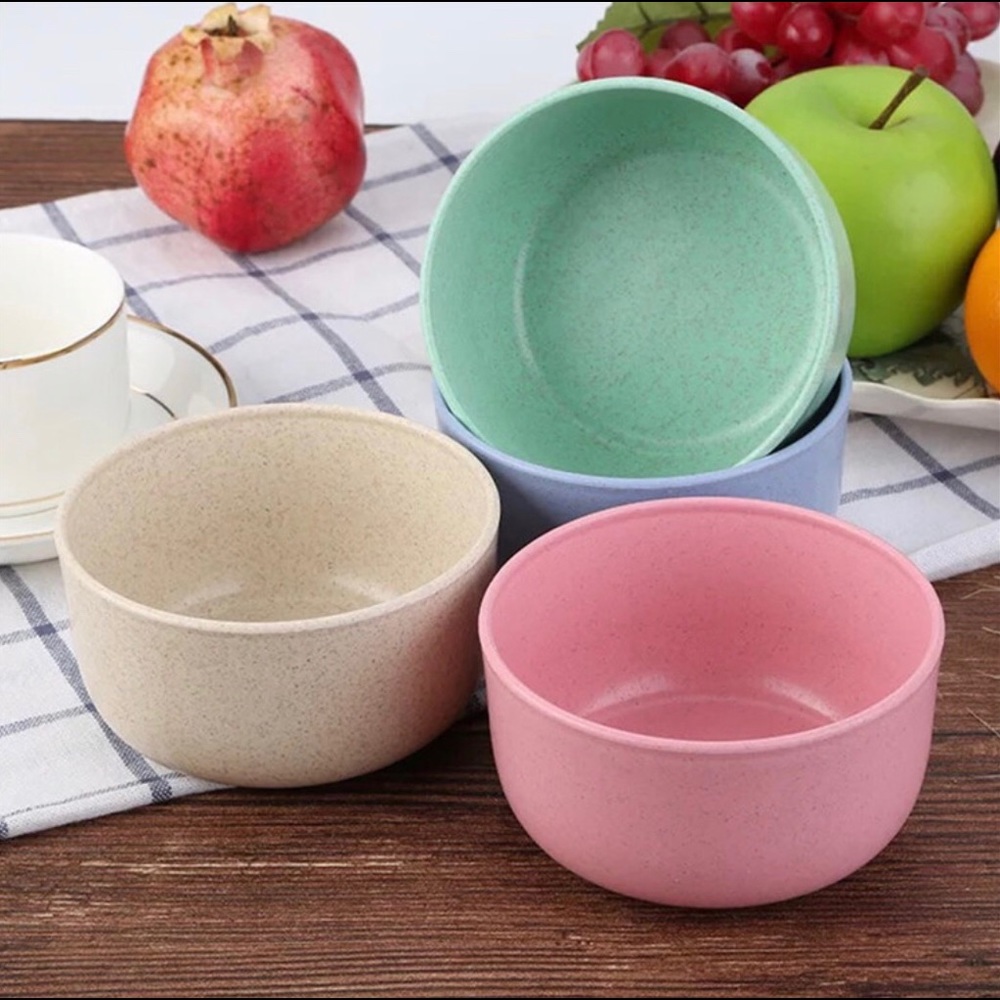 Wheat Straw Bowls, Plates & Cups